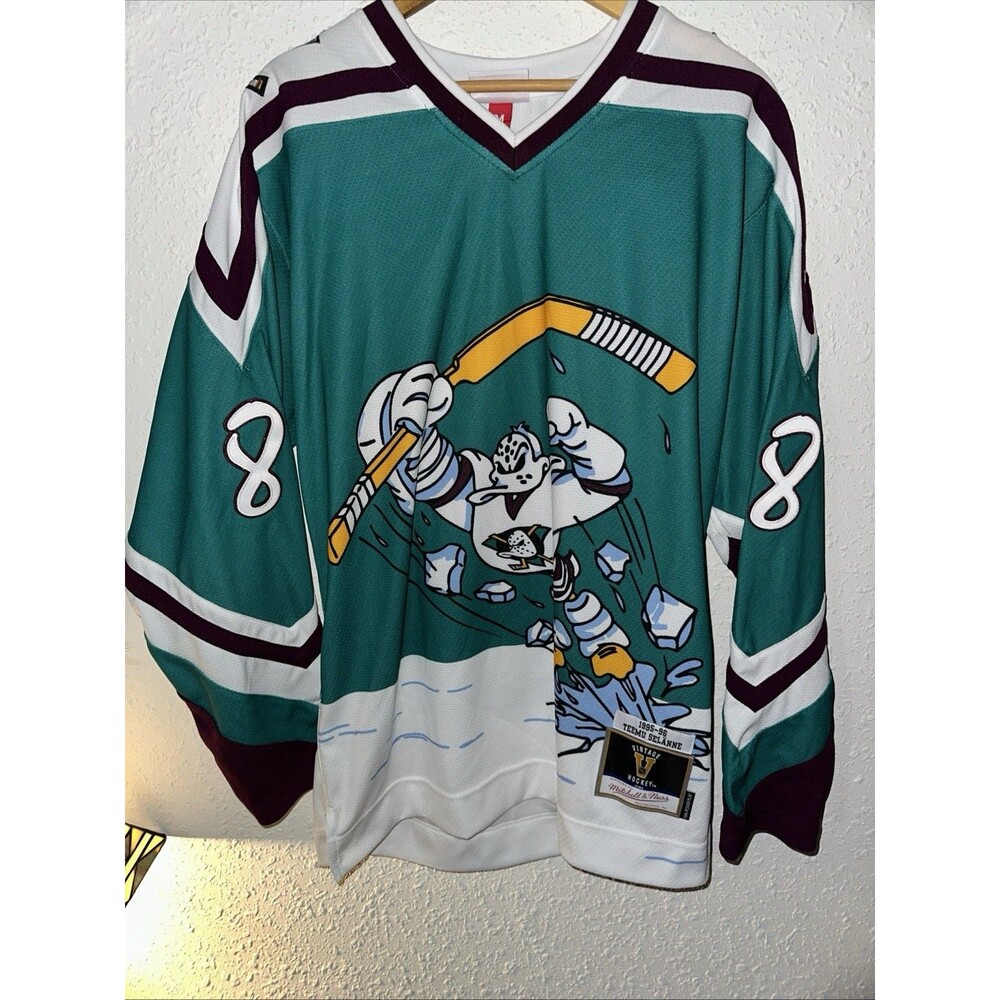Mitchell & Ness NHL Power Play Mighty Ducks Of Anaheim #8 Teemu Selänne Size Med